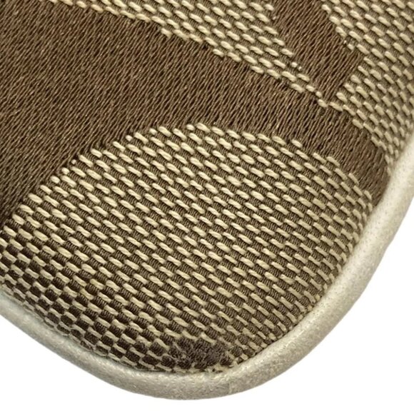 COACH Signature Stripe Solid Swing Pack 41207 Khaki Cream Jacquard Leather - Picture 9 of 9